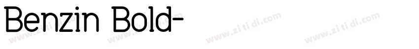 Benzin Bold字体转换